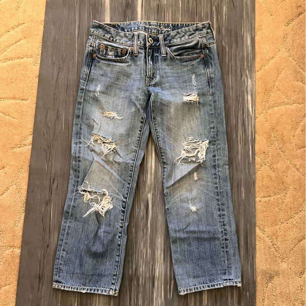American Eagle Cropped Bootcut Jeans – Size 0